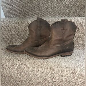 Liberty Black Ankle Cowboy Booties